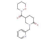 5-(1,2-oxazinan-2-ylcarbonyl)-1-(2-pyridinylmethyl)-2-piperidinone