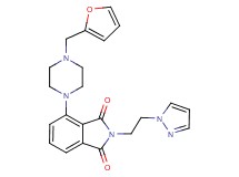 4-[4-(2-furylmethyl)-1-piperazinyl]-2-[2-(1H-pyrazol-1-yl)ethyl]-1H-isoindole-1,3(2H)-dione