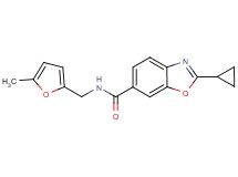 2-cyclopropyl-N-[(5-methyl-2-furyl)methyl]-1,3-benzoxazole-6-carboxamide