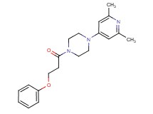1-(2,6-dimethyl-4-pyridinyl)-4-(3-phenoxypropanoyl)piperazine