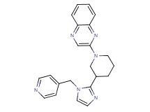 2-{3-[1-(4-pyridinylmethyl)-1H-imidazol-2-yl]-1-piperidinyl}quinoxaline