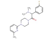1-(3-fluorophenyl)-N,N-dimethyl-2-[4-(6-methyl-2-pyridinyl)-1-piperazinyl]-2-oxoethanamine