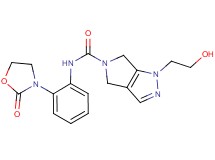 1-(2-hydroxyethyl)-N-[2-(2-oxo-1,3-oxazolidin-3-yl)phenyl]-4,6-dihydropyrrolo[3,4-c]pyrazole-5(1H)-carboxamide
