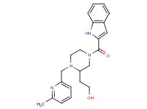 2-{4-(1H-indol-2-ylcarbonyl)-1-[(6-methyl-2-pyridinyl)methyl]-2-piperazinyl}ethanol