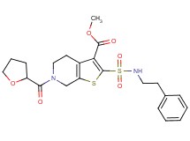 methyl 2-{[(2-phenylethyl)amino]sulfonyl}-6-(tetrahydro-2-furanylcarbonyl)-4,5,6,7-tetrahydrothieno[2,3-c]pyridine-3-carboxylate