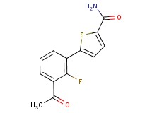 5-(3-acetyl-2-fluorophenyl)thiophene-2-carboxamide