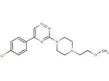 5-(4-chlorophenyl)-3-[4-(2-methoxyethyl)-1-piperazinyl]-1,2,4-triazine