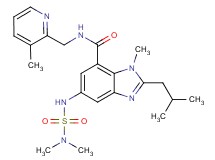 5-{[(dimethylamino)sulfonyl]amino}-2-isobutyl-1-methyl-N-[(3-methyl-2-pyridinyl)methyl]-1H-benzimidazole-7-carboxamide