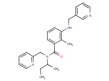 N-(sec-butyl)-2-methyl-N-(pyridin-2-ylmethyl)-3-[(pyridin-3-ylmethyl)amino]benzamide