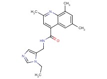 N-[(1-ethyl-1H-imidazol-5-yl)methyl]-2,6,8-trimethylquinoline-4-carboxamide