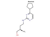 (2R)-4-[(4-cyclopentylpyrimidin-2-yl)amino]-2-methylbutan-1-ol