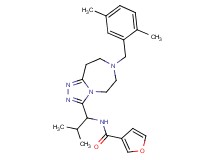 N-{1-[7-(2,5-dimethylbenzyl)-6,7,8,9-tetrahydro-5H-[1,2,4]triazolo[4,3-d][1,4]diazepin-3-yl]-2-methylpropyl}-3-furamide