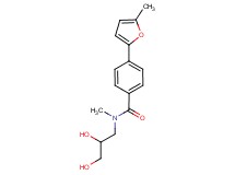N-(2,3-dihydroxypropyl)-N-methyl-4-(5-methyl-2-furyl)benzamide