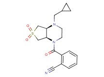 2-{[(4aS*,7aR*)-4-(cyclopropylmethyl)-6,6-dioxidohexahydrothieno[3,4-b]pyrazin-1(2H)-yl]carbonyl}benzonitrile