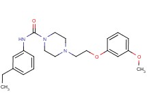 N-(3-ethylphenyl)-4-[2-(3-methoxyphenoxy)ethyl]piperazine-1-carboxamide