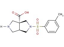 (3aR*,6aR*)-2-[(3-methylphenyl)sulfonyl]hexahydropyrrolo[3,4-c]pyrrole-3a(1H)-carboxylic acid