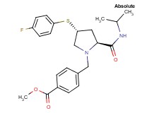 methyl 4-({(2S,4R)-4-[(4-fluorophenyl)thio]-2-[(isopropylamino)carbonyl]-1-pyrrolidinyl}methyl)benzoate