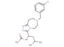 N-{1-[7-(3-chlorobenzyl)-6,7,8,9-tetrahydro-5H-[1,2,4]triazolo[4,3-d][1,4]diazepin-3-yl]-3-methylbutyl}acetamide