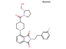 2-[2-(3-fluorophenyl)ethyl]-4-(4-{[(2S)-2-(hydroxymethyl)-1-pyrrolidinyl]carbonyl}-1-piperidinyl)-1H-isoindole-1,3(2H)-dione