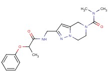 N,N-dimethyl-2-{[(2-phenoxypropanoyl)amino]methyl}-6,7-dihydropyrazolo[1,5-a]pyrazine-5(4H)-carboxamide