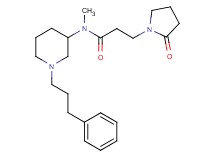N-methyl-3-(2-oxo-1-pyrrolidinyl)-N-[1-(3-phenylpropyl)-3-piperidinyl]propanamide