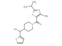 {1-[(2-isopropyl-4-methyl-1,3-thiazol-5-yl)carbonyl]-4-piperidinyl}(2-thienyl)methanol