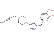 4-[1-(1,3-benzodioxol-5-ylmethyl)-1H-pyrazol-4-yl]-1-but-2-yn-1-yl-1,2,3,6-tetrahydropyridine