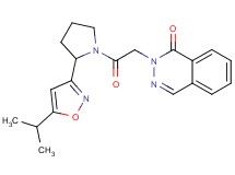 2-{2-[2-(5-isopropylisoxazol-3-yl)pyrrolidin-1-yl]-2-oxoethyl}phthalazin-1(2H)-one