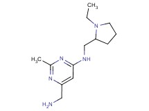 6-(aminomethyl)-N-[(1-ethylpyrrolidin-2-yl)methyl]-2-methylpyrimidin-4-amine
