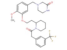 4-{4-methoxy-3-[2-(1-{[3-(trifluoromethyl)phenyl]acetyl}-2-piperidinyl)ethoxy]benzyl}-2-piperazinone