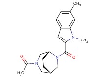 (1S*,5R*)-3-acetyl-6-[(1,6-dimethyl-1H-indol-2-yl)carbonyl]-3,6-diazabicyclo[3.2.2]nonane