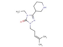 4-ethyl-2-(4-methyl-3-penten-1-yl)-5-(3-piperidinyl)-2,4-dihydro-3H-1,2,4-triazol-3-one dihydrochloride