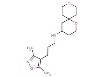N-[3-(3,5-dimethylisoxazol-4-yl)propyl]-1,9-dioxaspiro[5.5]undecan-4-amine