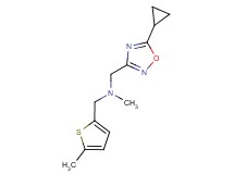 1-(5-cyclopropyl-1,2,4-oxadiazol-3-yl)-N-methyl-N-[(5-methyl-2-thienyl)methyl]methanamine