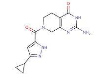 2-amino-7-[(3-cyclopropyl-1H-pyrazol-5-yl)carbonyl]-5,6,7,8-tetrahydropyrido[3,4-d]pyrimidin-4(3H)-one