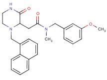 N-(3-methoxybenzyl)-N-methyl-2-[1-(1-naphthylmethyl)-3-oxo-2-piperazinyl]acetamide