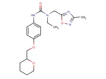N-ethyl-N-[(3-methyl-1,2,4-oxadiazol-5-yl)methyl]-N'-[4-(tetrahydro-2H-pyran-2-ylmethoxy)phenyl]urea