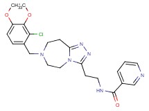 N-{2-[7-(2-chloro-3,4-dimethoxybenzyl)-6,7,8,9-tetrahydro-5H-[1,2,4]triazolo[4,3-d][1,4]diazepin-3-yl]ethyl}nicotinamide