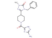 5-{1-[(3-amino-1H-1,2,4-triazol-5-yl)carbonyl]piperidin-4-yl}-4-benzyl-2-methyl-2,4-dihydro-3H-1,2,4-triazol-3-one