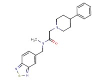N-(2,1,3-benzothiadiazol-5-ylmethyl)-N-methyl-2-(4-phenyl-1-piperidinyl)acetamide