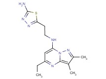 N-[2-(5-amino-1,3,4-thiadiazol-2-yl)ethyl]-5-ethyl-2,3-dimethylpyrazolo[1,5-a]pyrimidin-7-amine