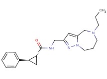 (1R*,2R*)-2-phenyl-N-[(5-propyl-5,6,7,8-tetrahydro-4H-pyrazolo[1,5-a][1,4]diazepin-2-yl)methyl]cyclopropanecarboxamide