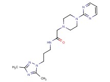 N-[3-(3,5-dimethyl-1H-1,2,4-triazol-1-yl)propyl]-2-[4-(2-pyrimidinyl)-1-piperazinyl]acetamide
