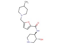 N-[rel-(3R,4R)-3-hydroxy-4-piperidinyl]-5-[(4-methyl-1-piperidinyl)methyl]-2-furamide dihydrochloride