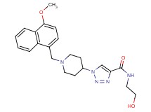 N-(2-hydroxyethyl)-1-{1-[(4-methoxy-1-naphthyl)methyl]-4-piperidinyl}-1H-1,2,3-triazole-4-carboxamide