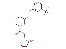1-[2-oxo-2-(3-{2-[3-(trifluoromethyl)phenyl]ethyl}-1-piperidinyl)ethyl]-2-pyrrolidinone