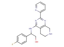 2-(4-fluorophenyl)-2-[(2-pyridin-2-yl-5,6,7,8-tetrahydropyrido[3,4-d]pyrimidin-4-yl)amino]ethanol