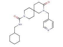 N-(cyclohexylmethyl)-3-oxo-2-(pyridin-4-ylmethyl)-2,9-diazaspiro[5.5]undecane-9-carboxamide