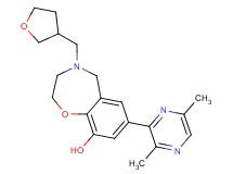 7-(3,6-dimethylpyrazin-2-yl)-4-(tetrahydrofuran-3-ylmethyl)-2,3,4,5-tetrahydro-1,4-benzoxazepin-9-ol