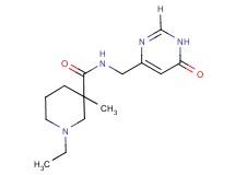 1-ethyl-3-methyl-N-[(6-oxo-1,6-dihydropyrimidin-4-yl)methyl]piperidine-3-carboxamide